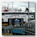 Off loading the bus on the Alaska Marine Highway 